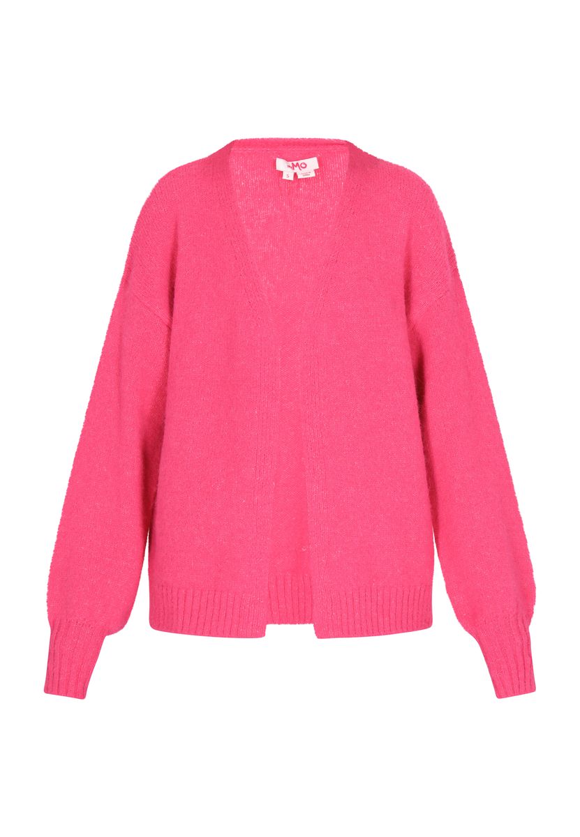 Locker geschnittene flauschige Strickjacke