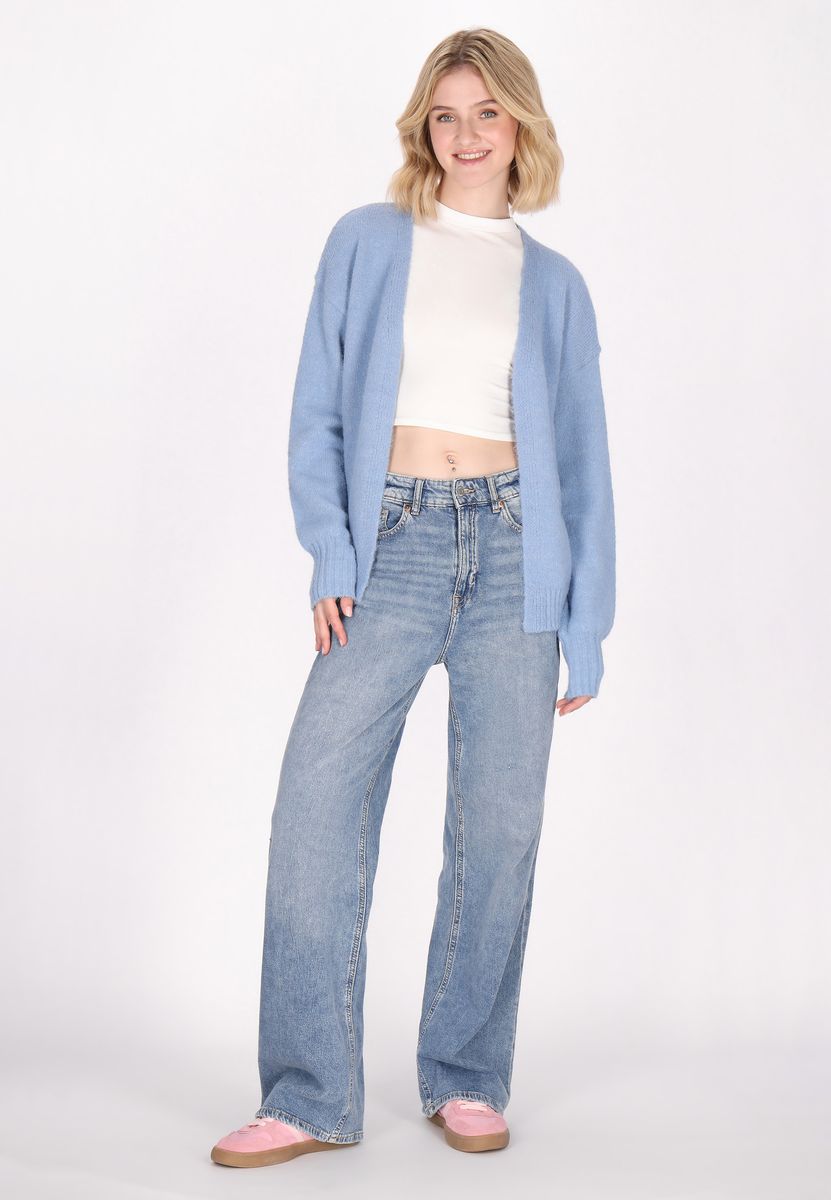 Weicher Oversized-Cardigan ohne Verschluss