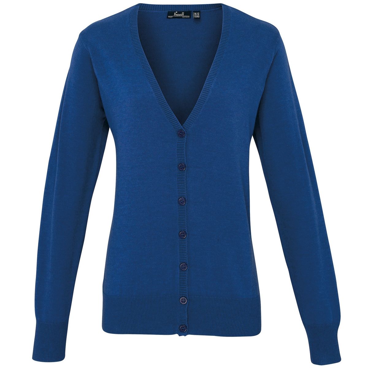V-Ausschnitt Strickjacke mit Knöpfen
