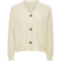 Lässiger Gerippter V-Ausschnitt Cardigan