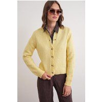 Cardigan mit Rippenstrick und Knöpfen