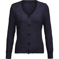 Strukturierte Strickjacke mit V-Ausschnitt