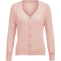Strukturierter Cardigan mit V-Ausschnitt