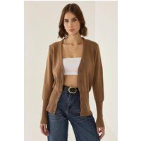 Klassischer Strickcardigan mit V-Ausschnitt