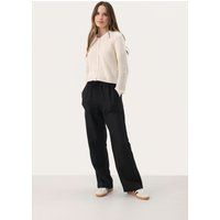 Gerippte Strickjacke mit Knopfleiste
