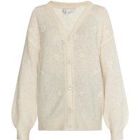 Bestickter Cardigan mit V-Ausschnitt