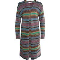 Langer Strickcardigan mit Fair-Isle-Muster