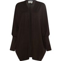 Strickjacke mit langen Rippbündchen