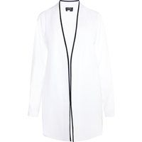 Eleganter Offener Cardigan mit Kontrastkante