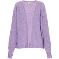 Weiche Bouclé-Strickjacke mit offener Front