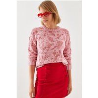 Strickpullover mit abstraktem Muster