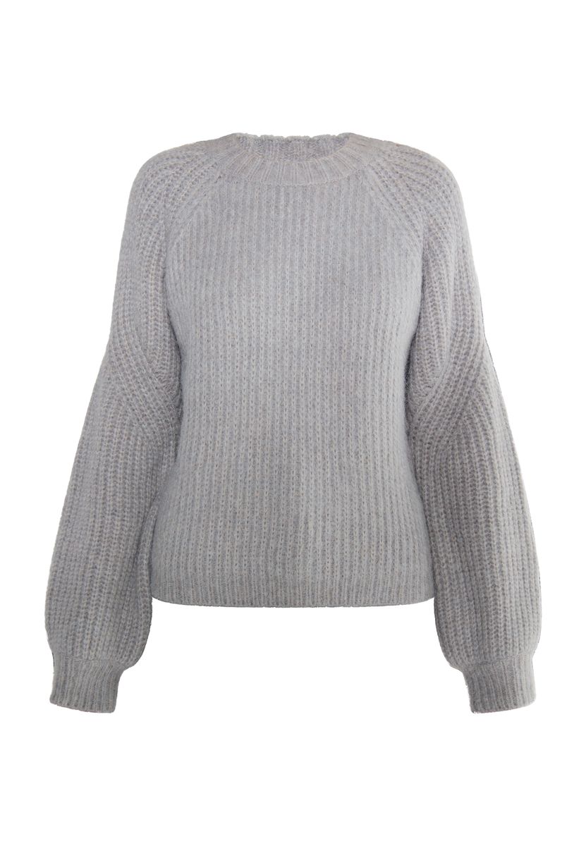 Oversized-Strickpullover mit Raglanärmeln