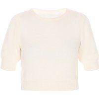 Kurzarm-Stricktop mit Puffärmeln