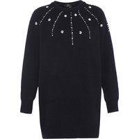 Eleganter verzierter Strickpullover