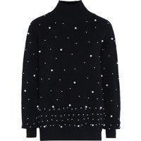 Rollkragenpullover mit Perlenbesatz