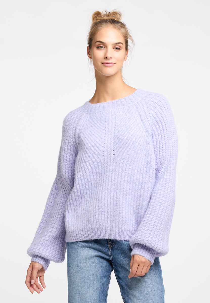 Oversize-Grobstrickpullover mit Raglanärmeln