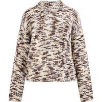 Grobstrickpullover mit hohem Kragen