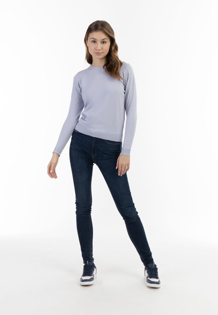 Weicher Strickpullover mit Rundhalsausschnitt