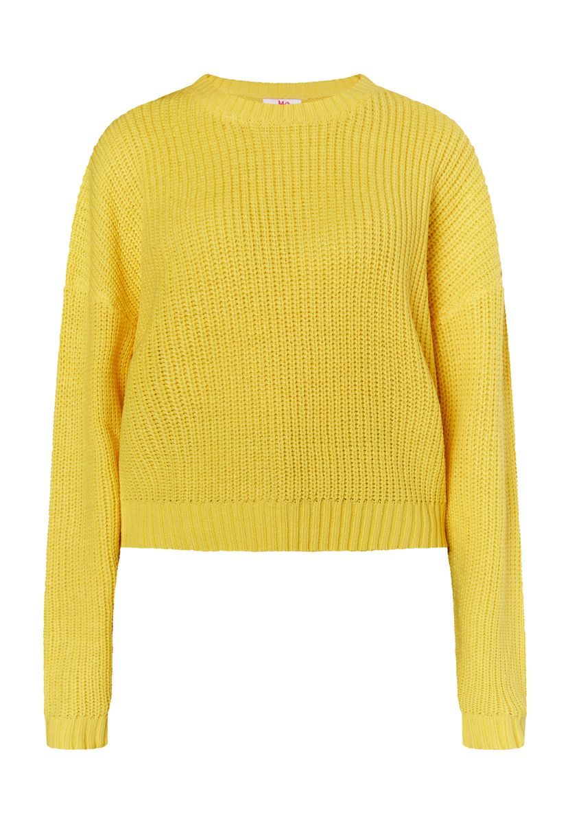 Grobstrickpullover mit Rundhalsausschnitt