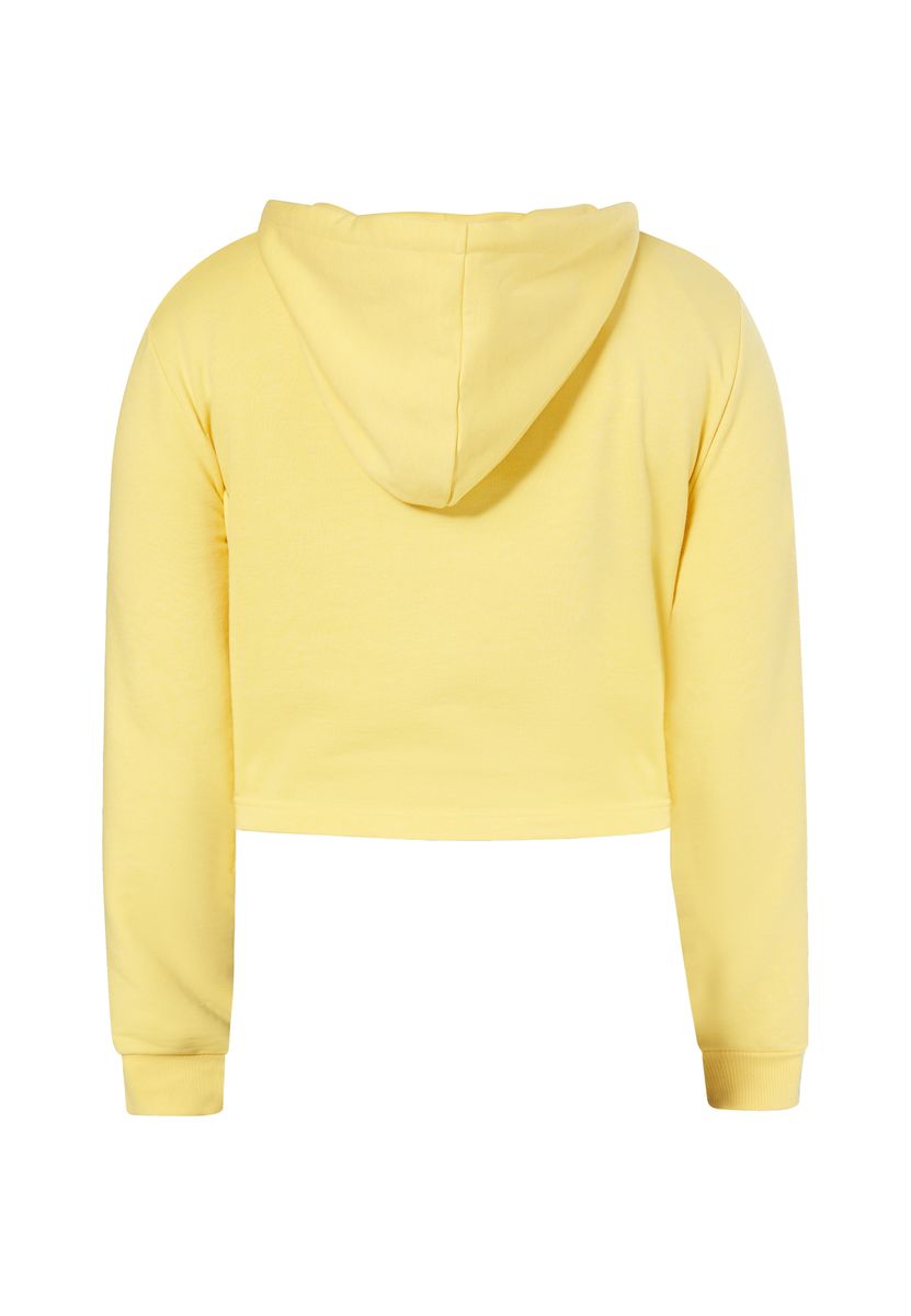 Cropped-Hoodie mit Wickeldetail