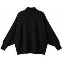 Oversized Strickpullover mit Stehkragen