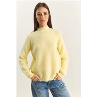 Oversize-Strickpullover mit gerippter Textur