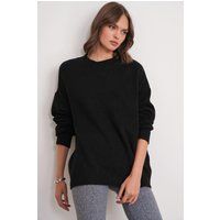 Gemütlicher Oversized Rippstrick-Pullover