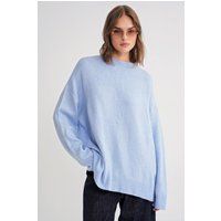 Oversized Weicher Rippstrick-Pullover