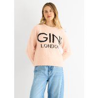 Gemütlicher Strickpullover mit Logo-Grafik