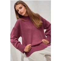 Gemütlicher Strickpullover mit Rundhalsausschnitt