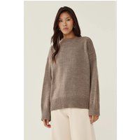 Gemütlicher Strickpullover mit Rundhalsausschnitt