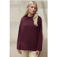Entspannter Rundhals-Strickpullover