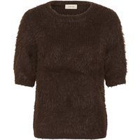 Weicher, flauschiger Kurzarm-Pullover