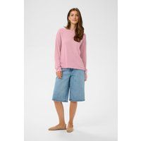 Lockerer Strickpullover mit Rundhalsausschnitt