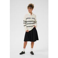 Lockerer Half-Zip mit geometrischem Muster