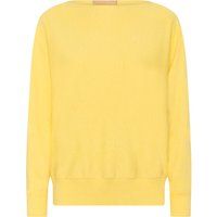 Lockerer Feinstrickpullover mit U-Boot-Ausschnitt