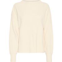 Loose Fit Strickpullover mit Stehkragen