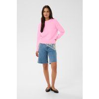 Lockerer Rundhals-Strickpullover
