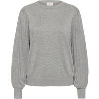 Strickpullover mit Struktur-Ärmeln