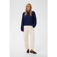 Oversize-Strickpullover mit Zopfmuster