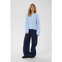 Oversize Strickpullover mit Zopfmuster