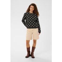 Klassisches Polka-Dot-Sweatshirt