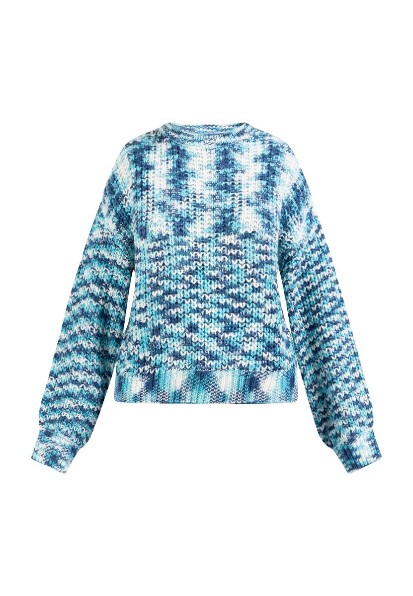 Grobstrickpullover mit Rundhalsausschnitt