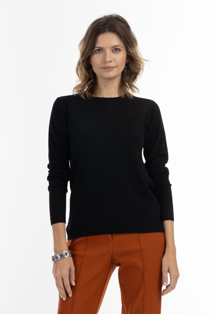 Klassischer Slim-Fit Strickpullover