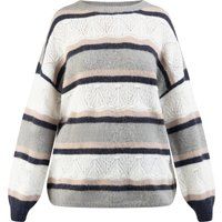 Oversize Strickpullover mit Streifenmuster