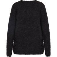Flauschiger Rundhals-Strickpullover
