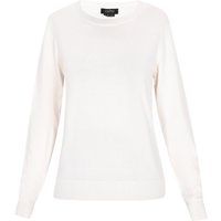Klassischer Feinstrickpullover mit rundem Ausschnitt