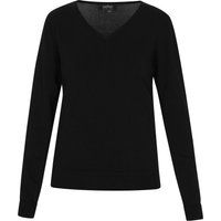 Klassischer V-Ausschnitt Strickpullover