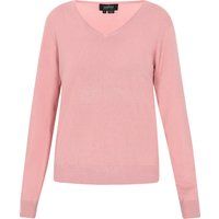 Klassischer Feinstrickpullover mit V-Ausschnitt