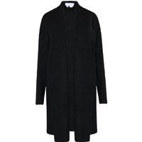 Oversized Long-Strickjacke mit Rippenmuster